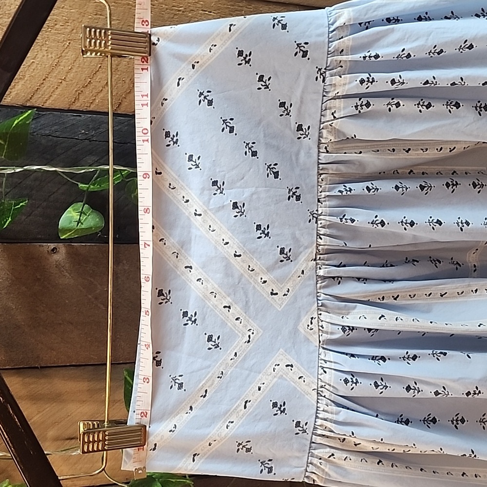 Urban Outfitters Light Blue Patterned Maxi Skirt - Picture 3 of 7